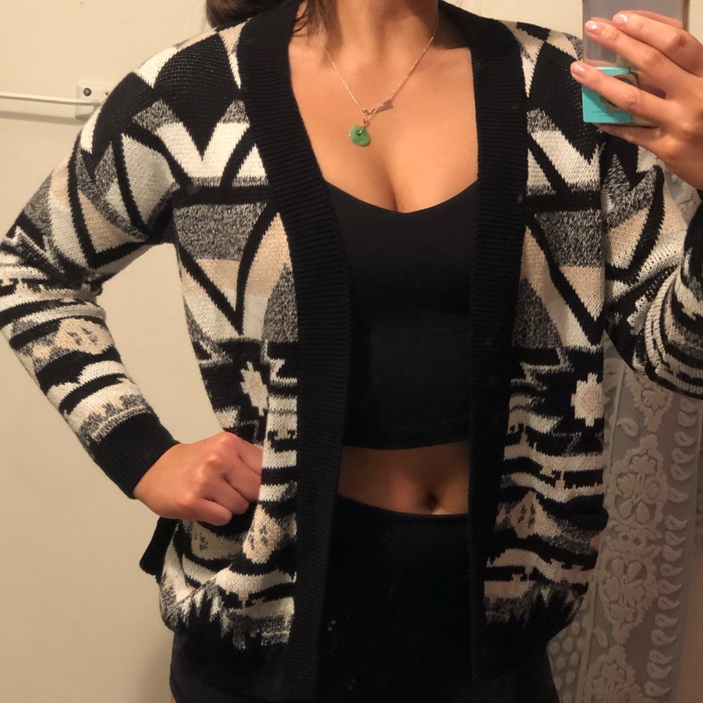 H&M Tribal Print Cardigan